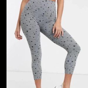 Lorna Jane Rocket Star Gray Cropped Leggings Small